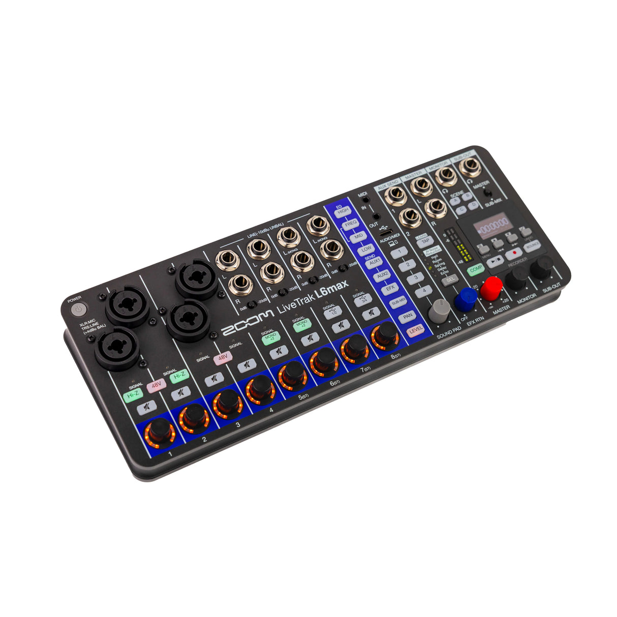 ZOOM LiveTrak L6max 12 channel Mixer + Recorder