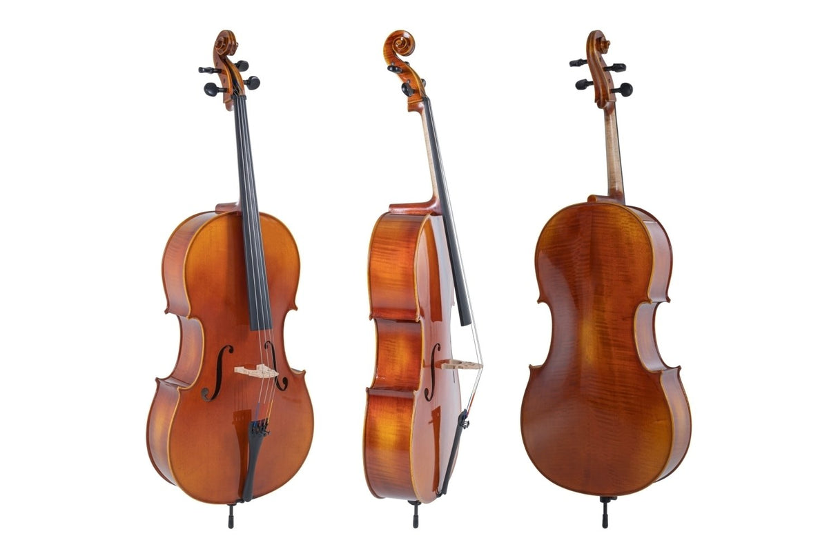 GEWA Cellos Maestro 1-VC3 - 1/4 (Ready to play incl. bag, Massaranduba bow and Larsen Aurora strings, transport-secured)