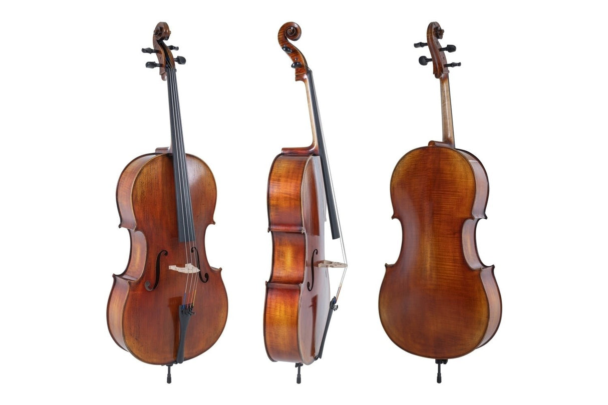 GEWA Cellos Maestro 2 - 1/2 (Set up with Wittner fine tuning tailpiece incl. bag, Massaranduba bow and Larsen Aurora strings)