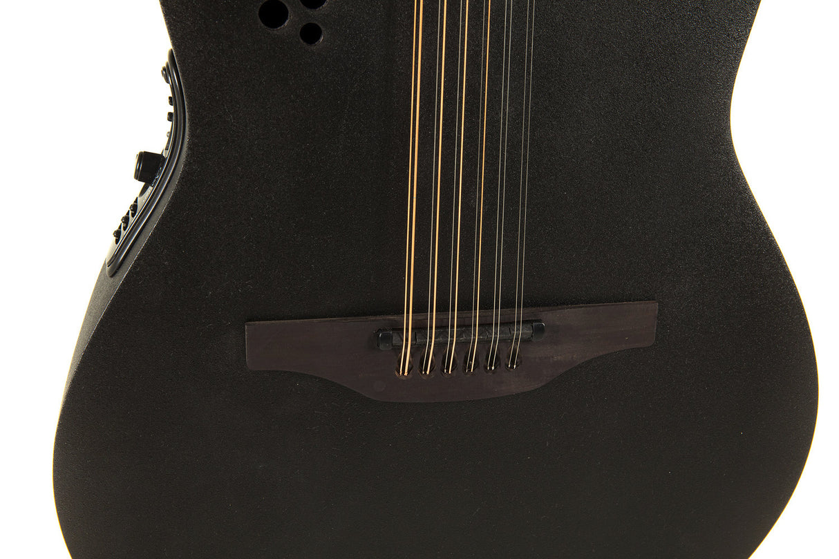 Ovation E-Acoustic Guitars Elite TX Deep Contour Cutaway 12-string - Black Textured (2058TX-5-G)