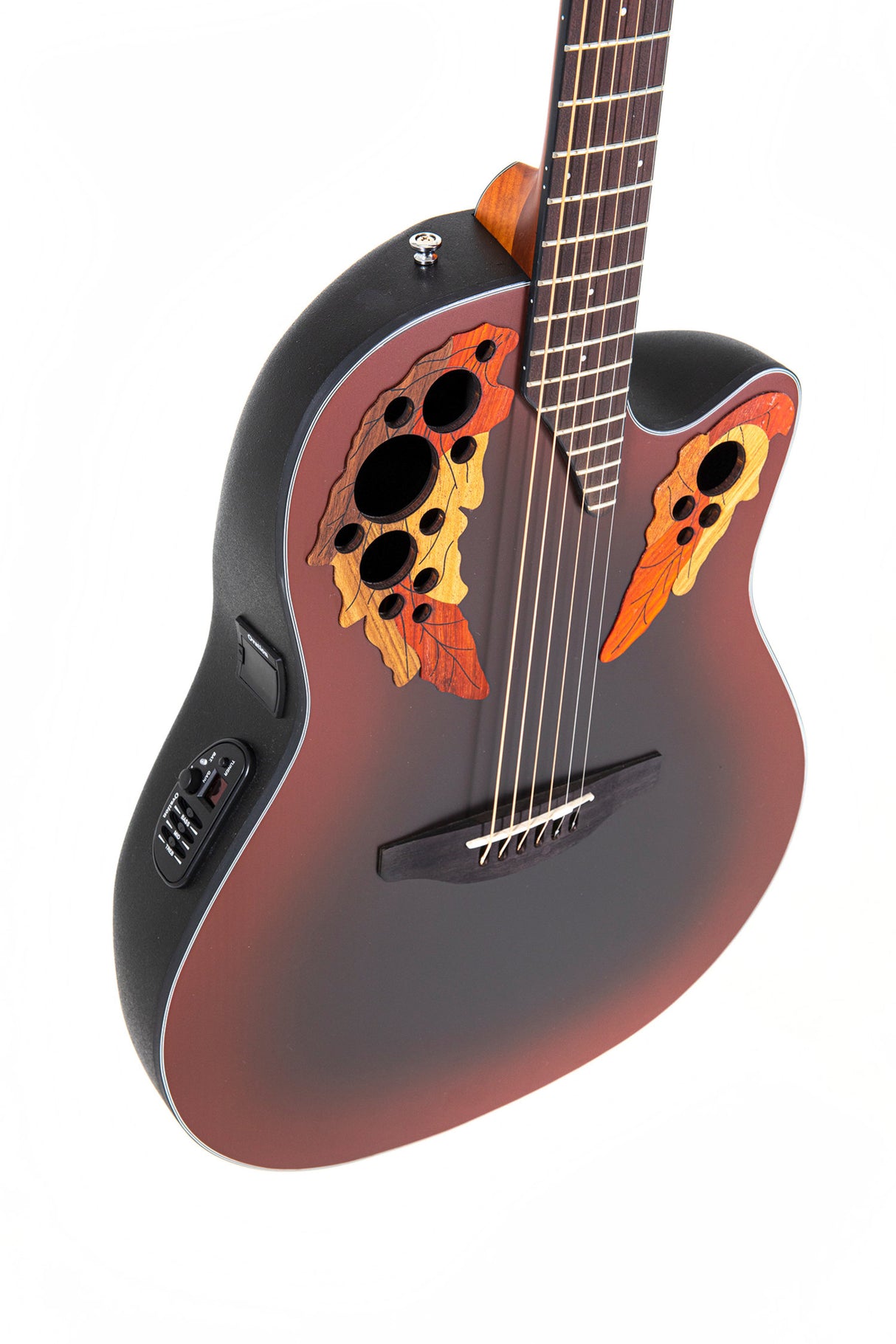 Ovation E-Acoustic Guitars Celebrity Elite Mid Cutaway - Reverse Red Burst (CE44-RRB-G)