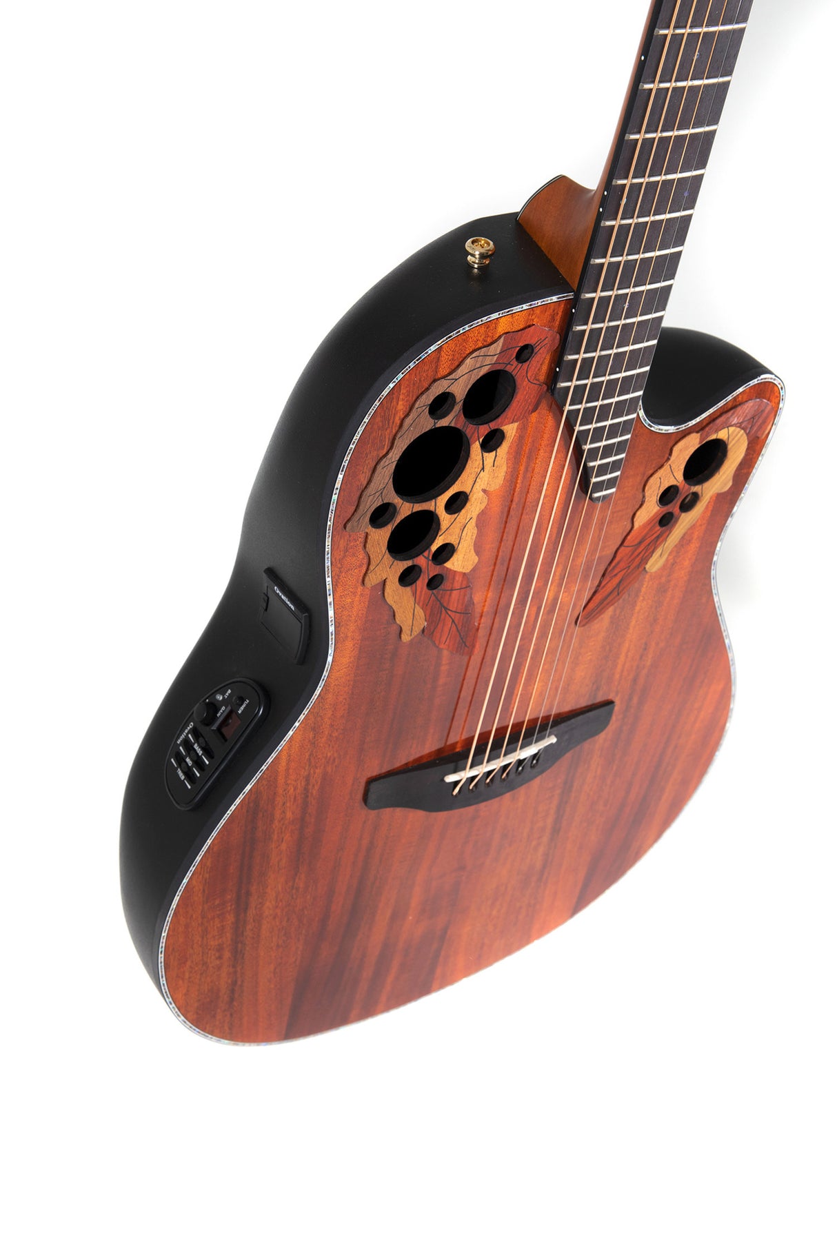 Ovation E-Acoustic Guitars Celebrity Elite Plus Mid Cutaway - Figured Koa (CE44P-FKOA-G)