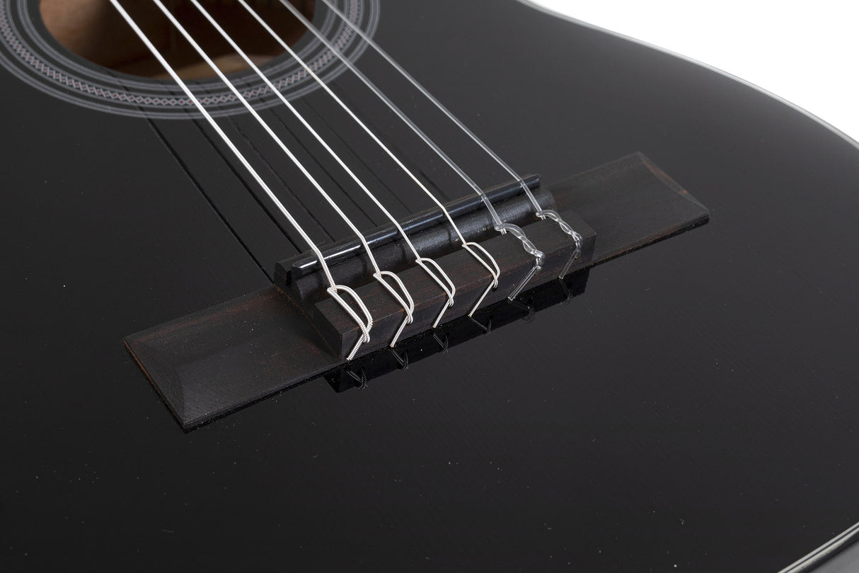 GEWA Student classical guitar black - 1/4 size black
