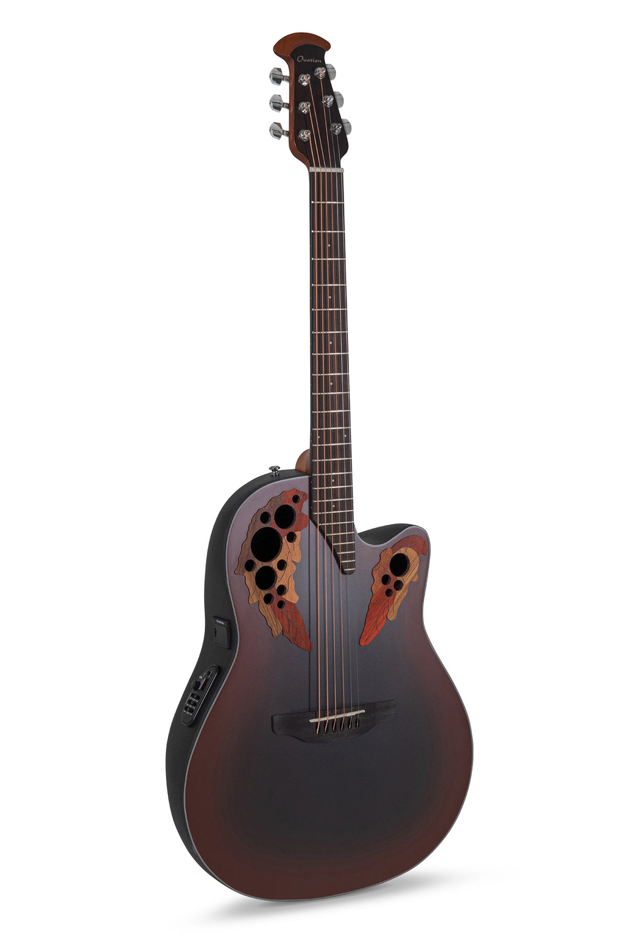 Ovation E-Acoustic Guitars Celebrity Elite Mid Cutaway - Reverse Red Burst (CE44-RRB-G)