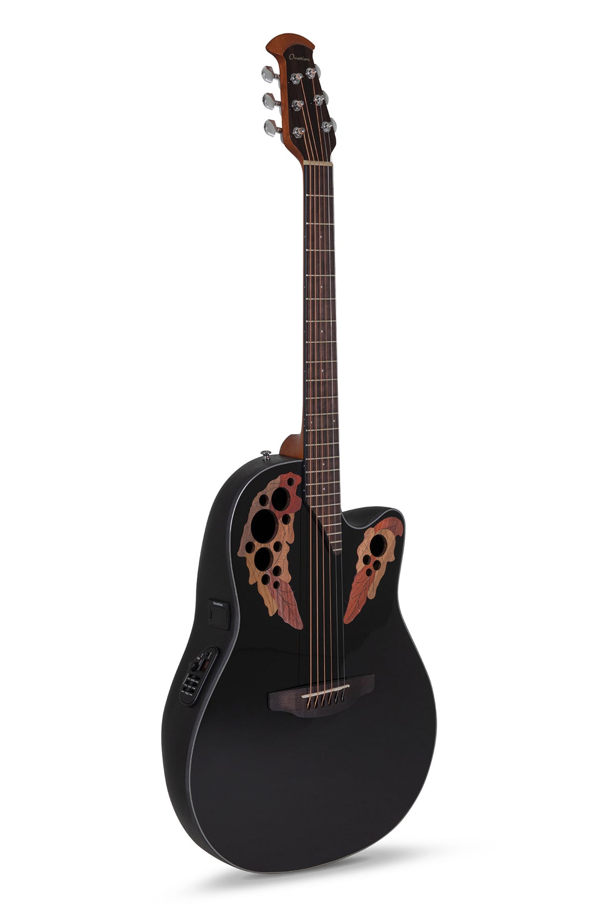 Ovation E-Acoustic Guitars Celebrity Elite Mid Cutaway - Black (CE44-5-G)