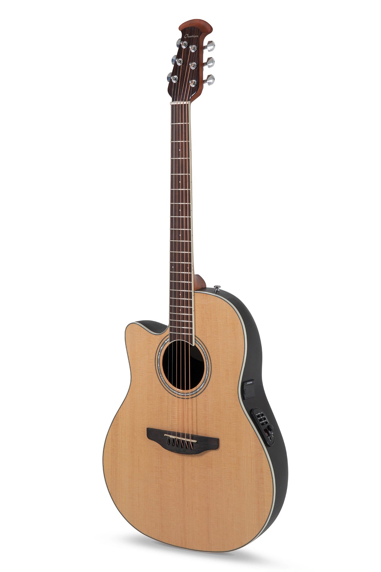 Ovation E-Acoustic Guitars Celebrity CS Standard Mid Cutaway - Natural (CS24L-4-G)