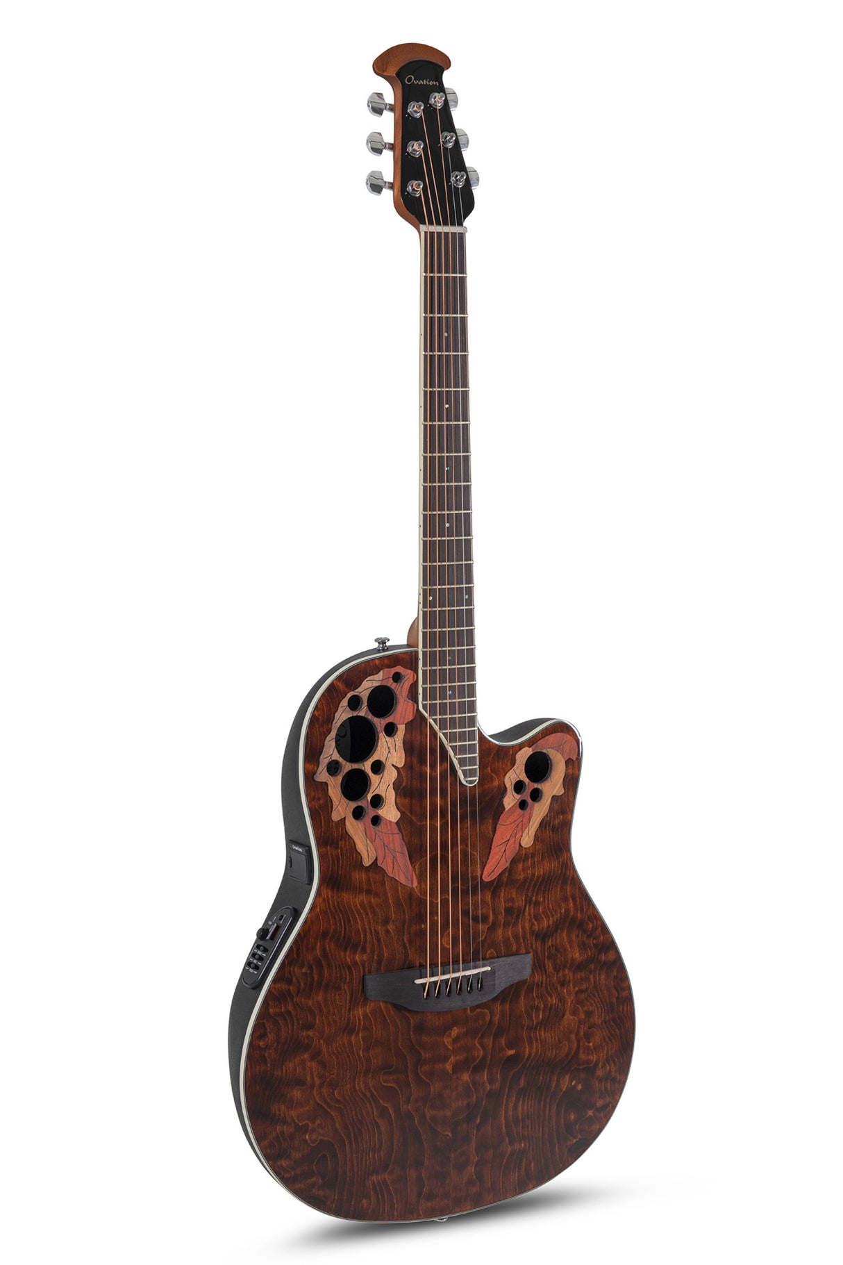 Ovation E-Acoustic Guitars Celebrity Elite Plus Super Shallow - Dark Tiger Eye (CE48P-TGE-G)