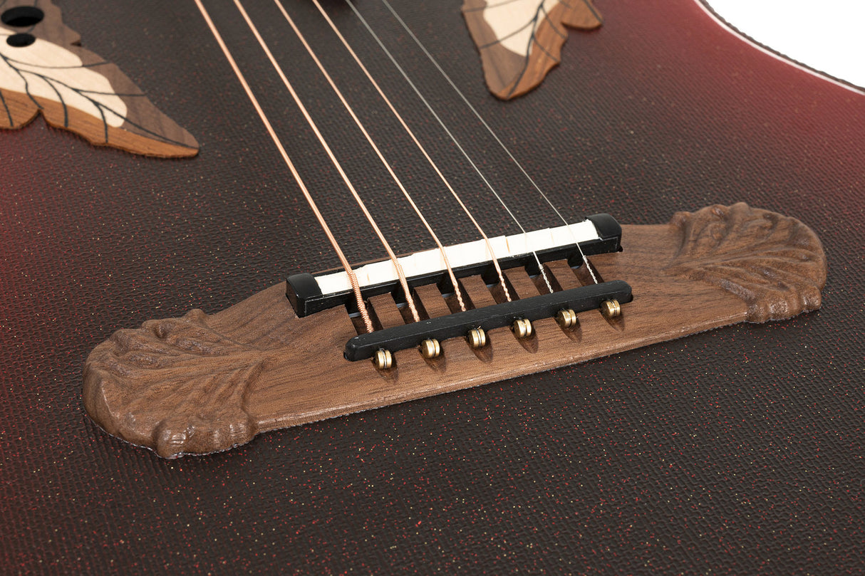 Adamas E-Acoustic Guitars 1687GT Deep Non-Cutaway - Reverse Red Burst (1687GT-2-G)