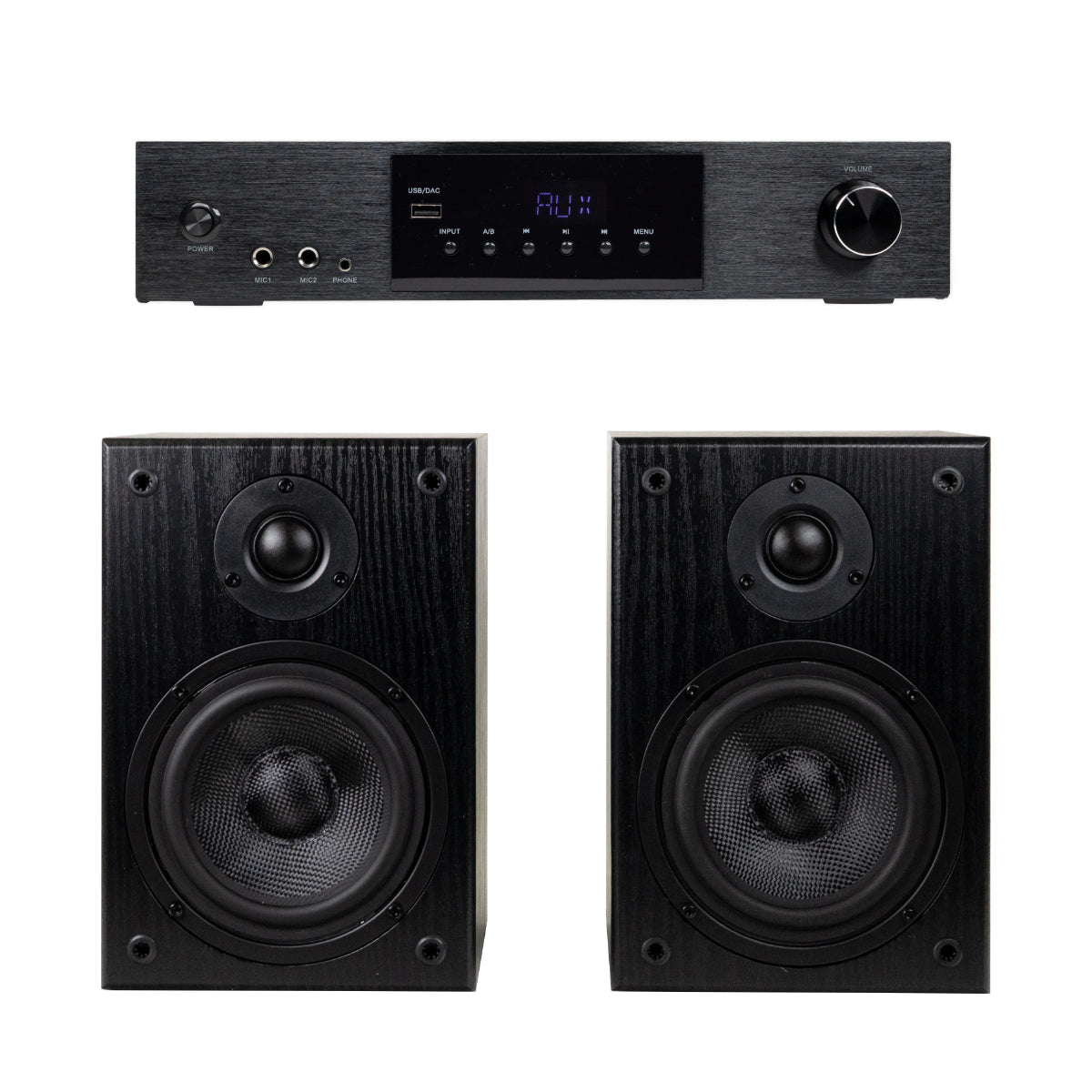 SoundMate HBS-05 Shelf Speakers & HiFi Amplifier