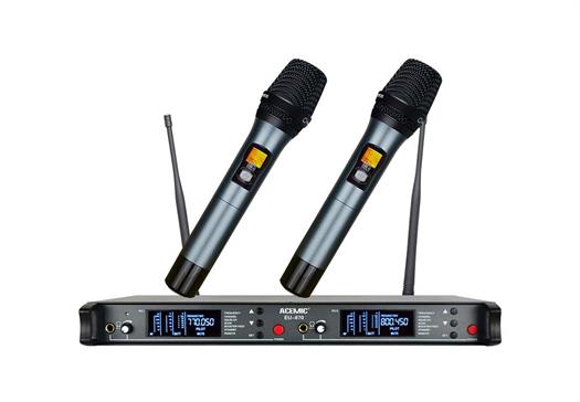 Acemic EU-870 wireless microphone system w/ 2 microphones