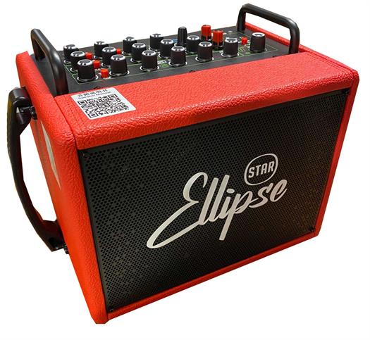 Ellipse 120W battery-powered amplifier and bag - Q3 red