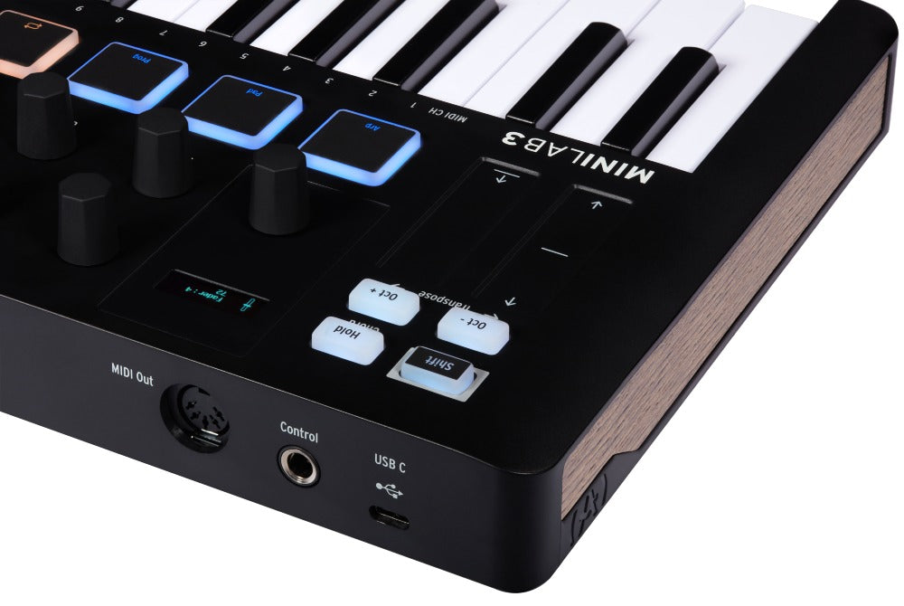 Arturia MiniLab 3 MIDI-Keyboard (Black)