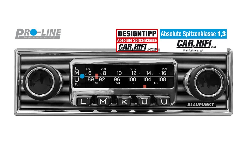 Blaupunkt FRANKFURT retro car radio, Bluetooth, FM/DAB+