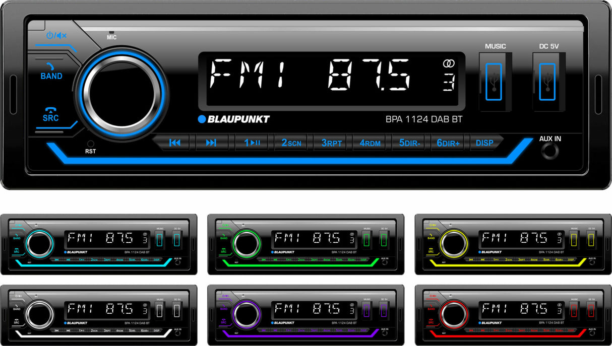 Blaupunkt BPA 1124 Car radio with DAB+ and Bluetooth