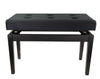 BandMate PB200D Deluxe Double Piano Bench (Matte Black)