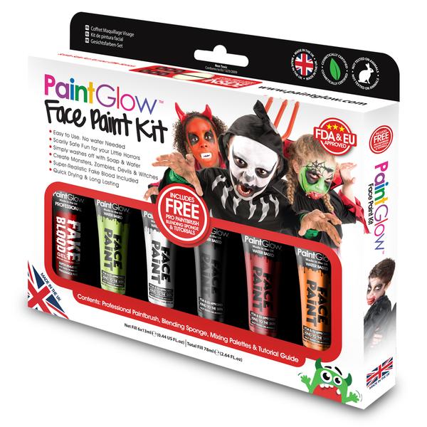 Children's "little monsters" face and body paint set