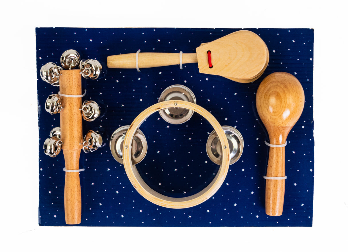 Children's Wooden Percussion Gift Box w. 4 pieces