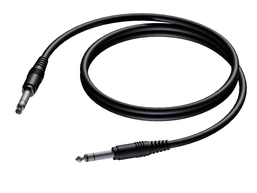 ProCab mikrofonkabel stereo jack > jack 5 m