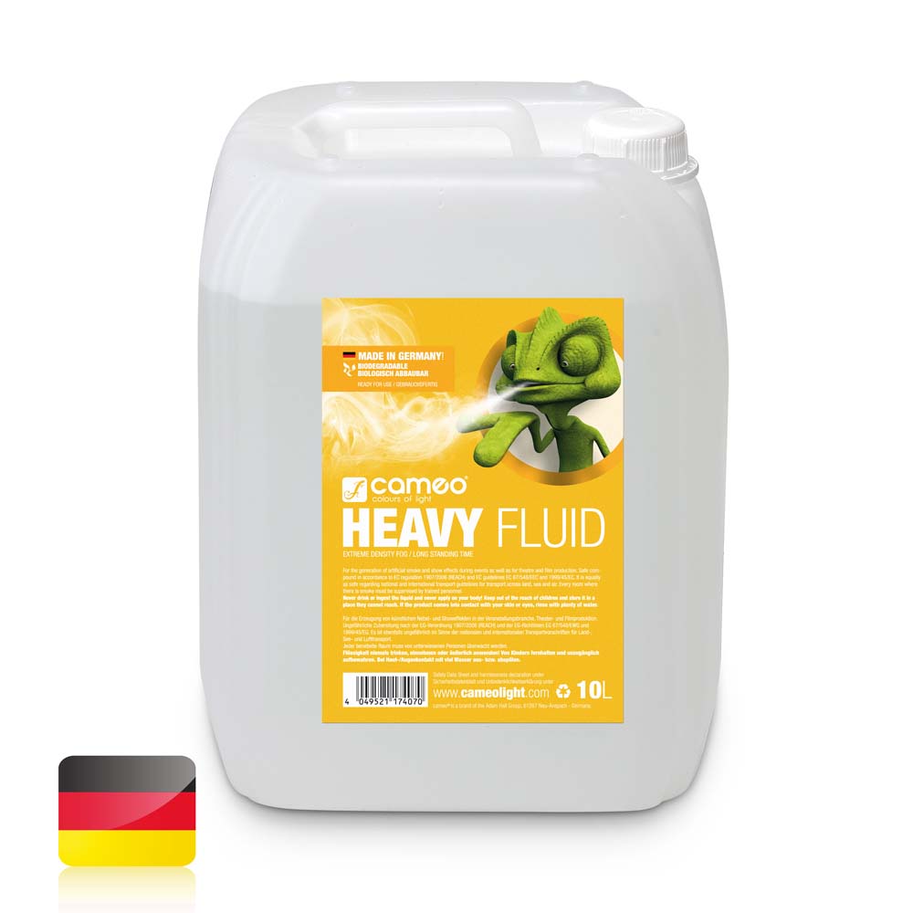 Cameo HEAVY FLUID 10 L – fog fluid with very high density and very long hang time 10 L