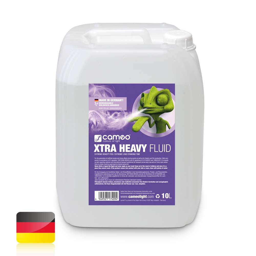 Cameo XTRA HEAVY FLUID 10 L - fog fluid with very high density and extremely long hang time 10 L