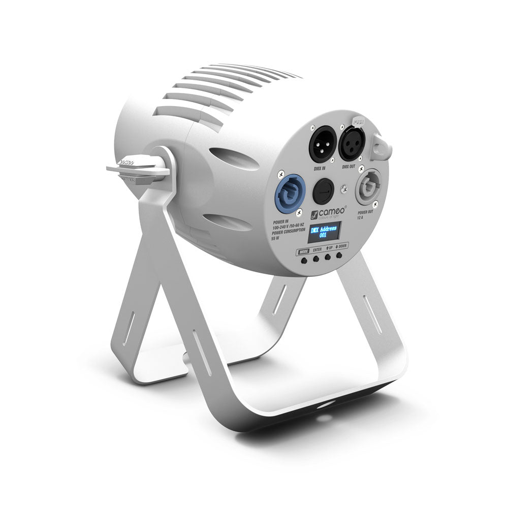 Cameo Q-SPOT 40 RGBW WH - Compact spotlight with 40W RGBW LED in a white housing