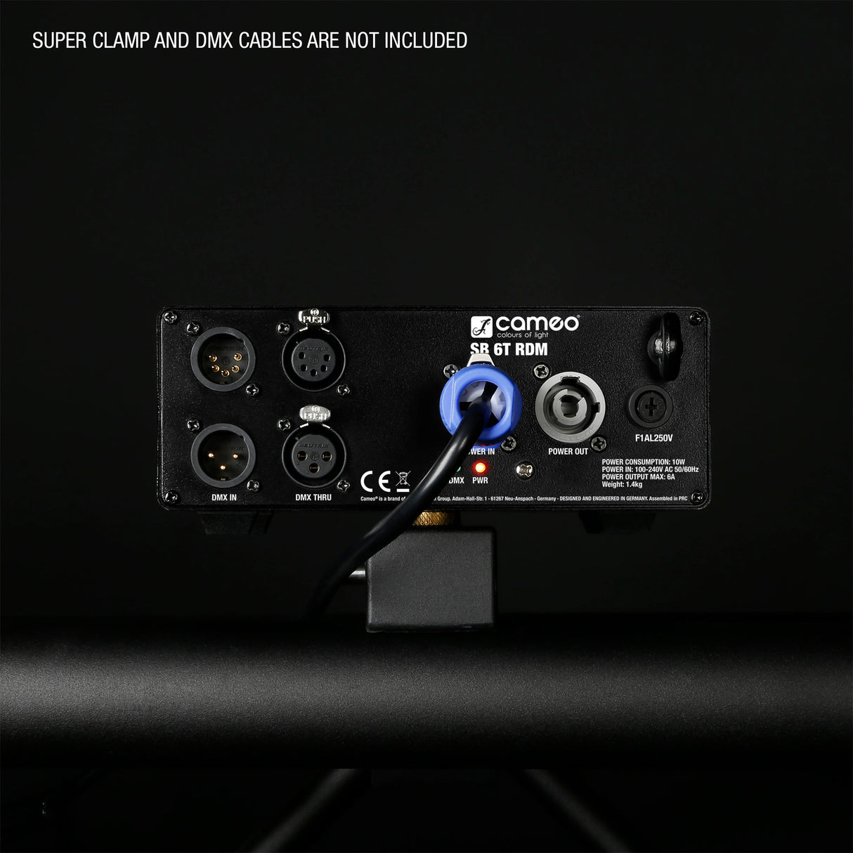 Cameo SB 6 T RDM - 6-output DMX/RDM splitter/booster with 3- and 5-pin connectors