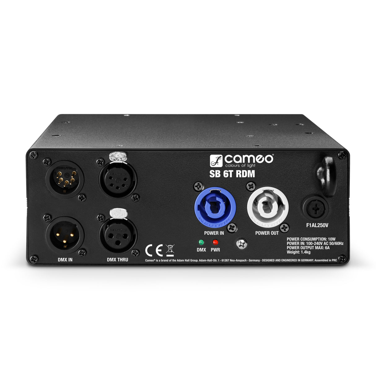 Cameo SB 6 T RDM - 6-output DMX/RDM splitter/booster with 3- and 5-pin connectors