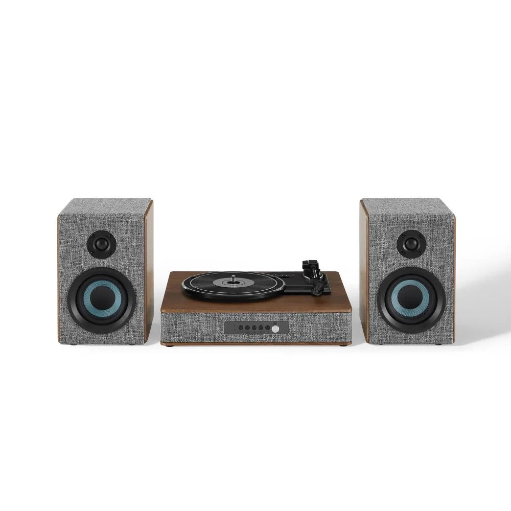 Crosley Arya Turntable with speakers, Gray