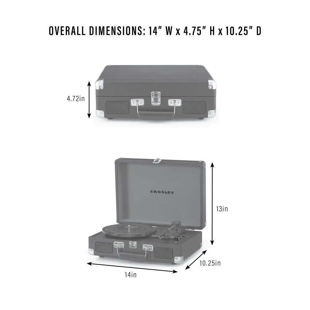 Crosley Cruiser Plus Turntable Two-way Bluetooth (Groovy Floral)
