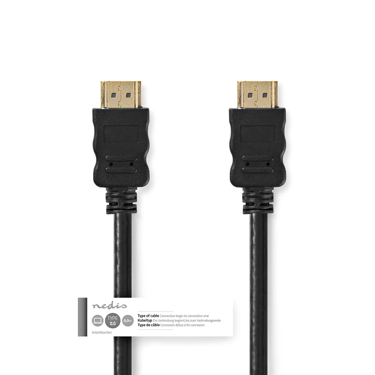 High Speed HDMI Cable w. Ethernet (0.5m)