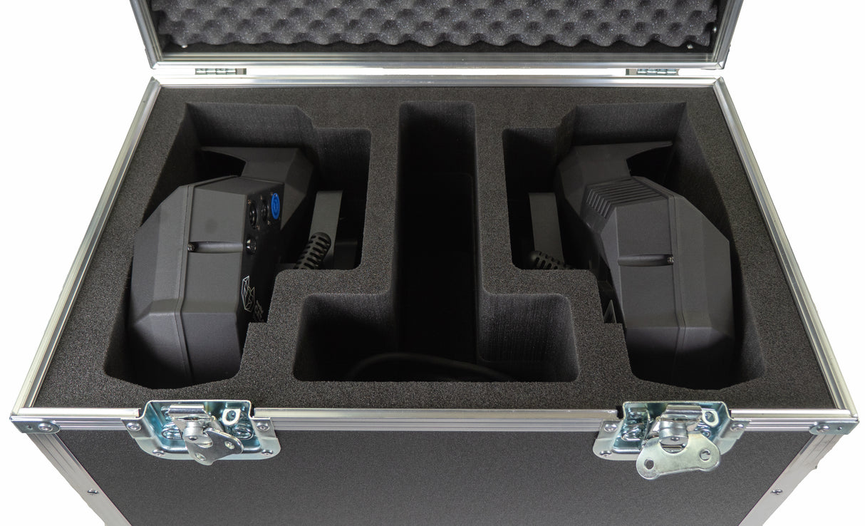 Case-It Flight case for 2 pcs. Eurolite Cat-80