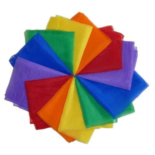 Chiffon Scarves (Multicolors, 10 pcs.)