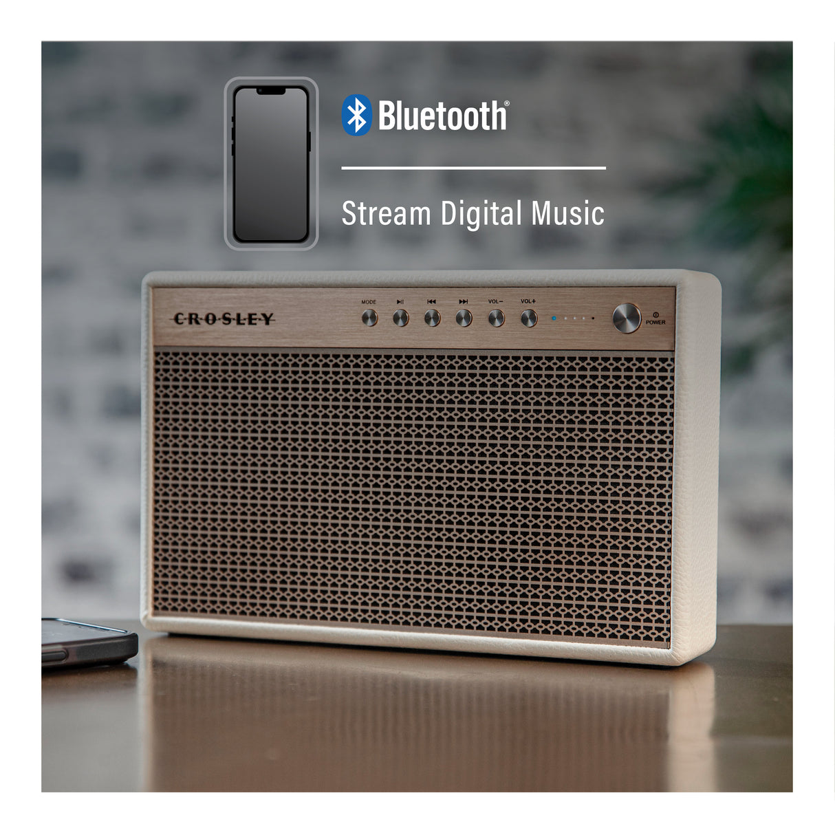 Crosley Montero Bluetooth Speaker (White)