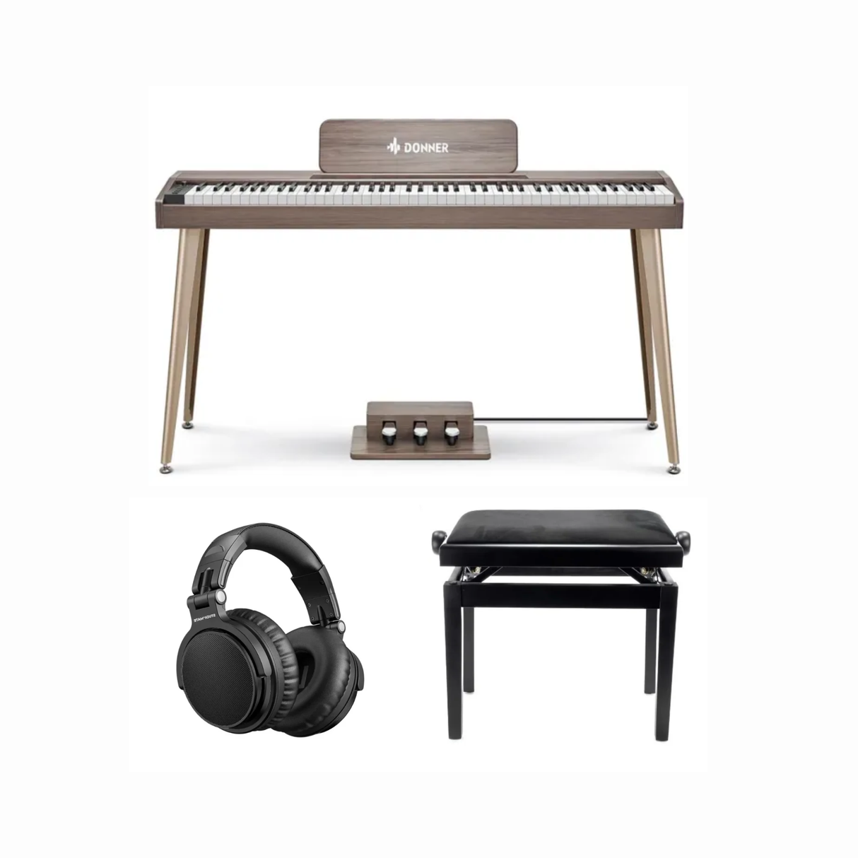 Donner DDP-60 Electric Piano Gray Starter Pack