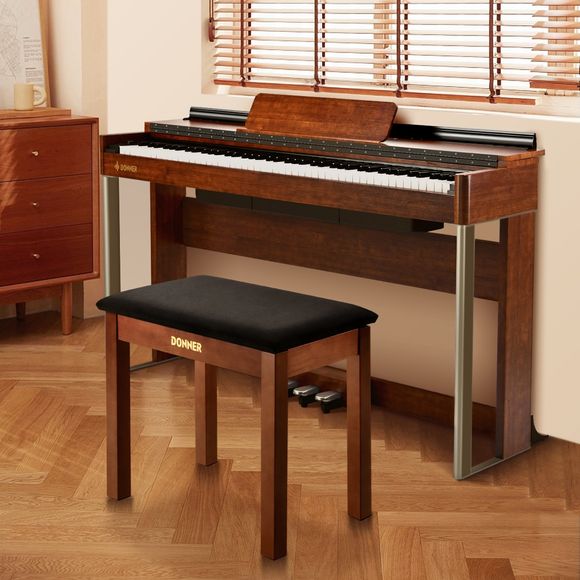 Donner Bench klaverbænk brun