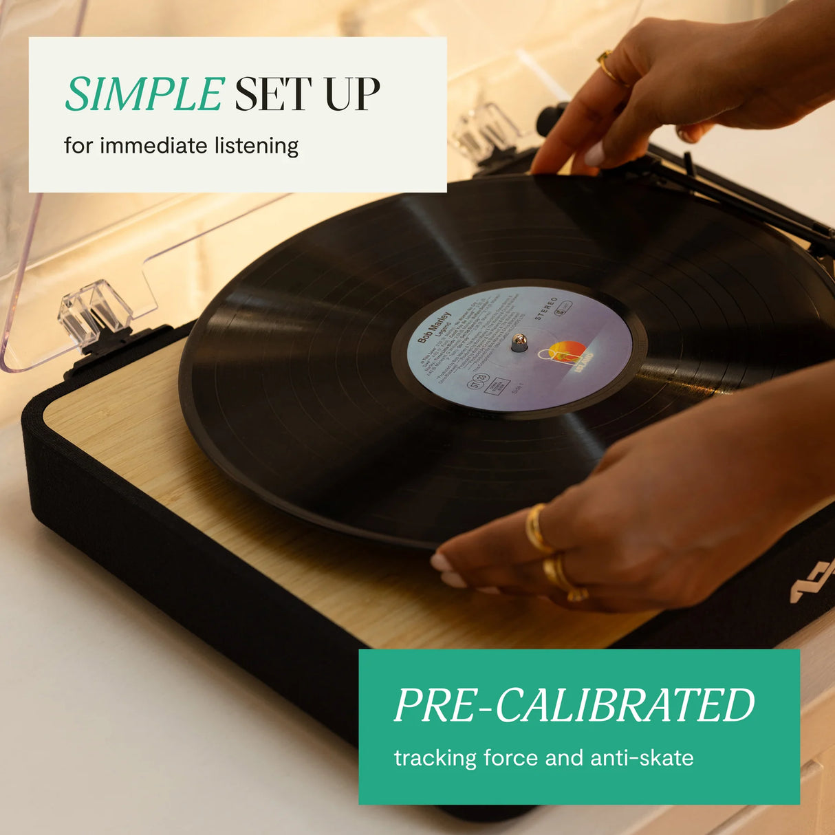 House of Marley Revolution Bluetooth Turntable & Speaker Bundle