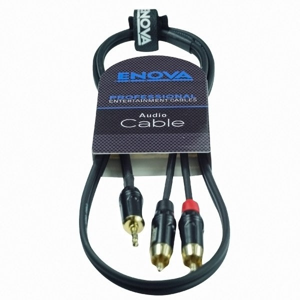 Enova minijack adapter kabel minijack til 2 x Phono 6 meter