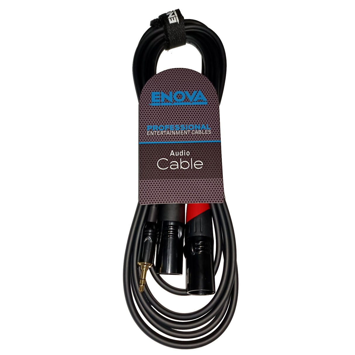 Enova adapter kabel MiniJack > 2 x XLR han, 3 meter
