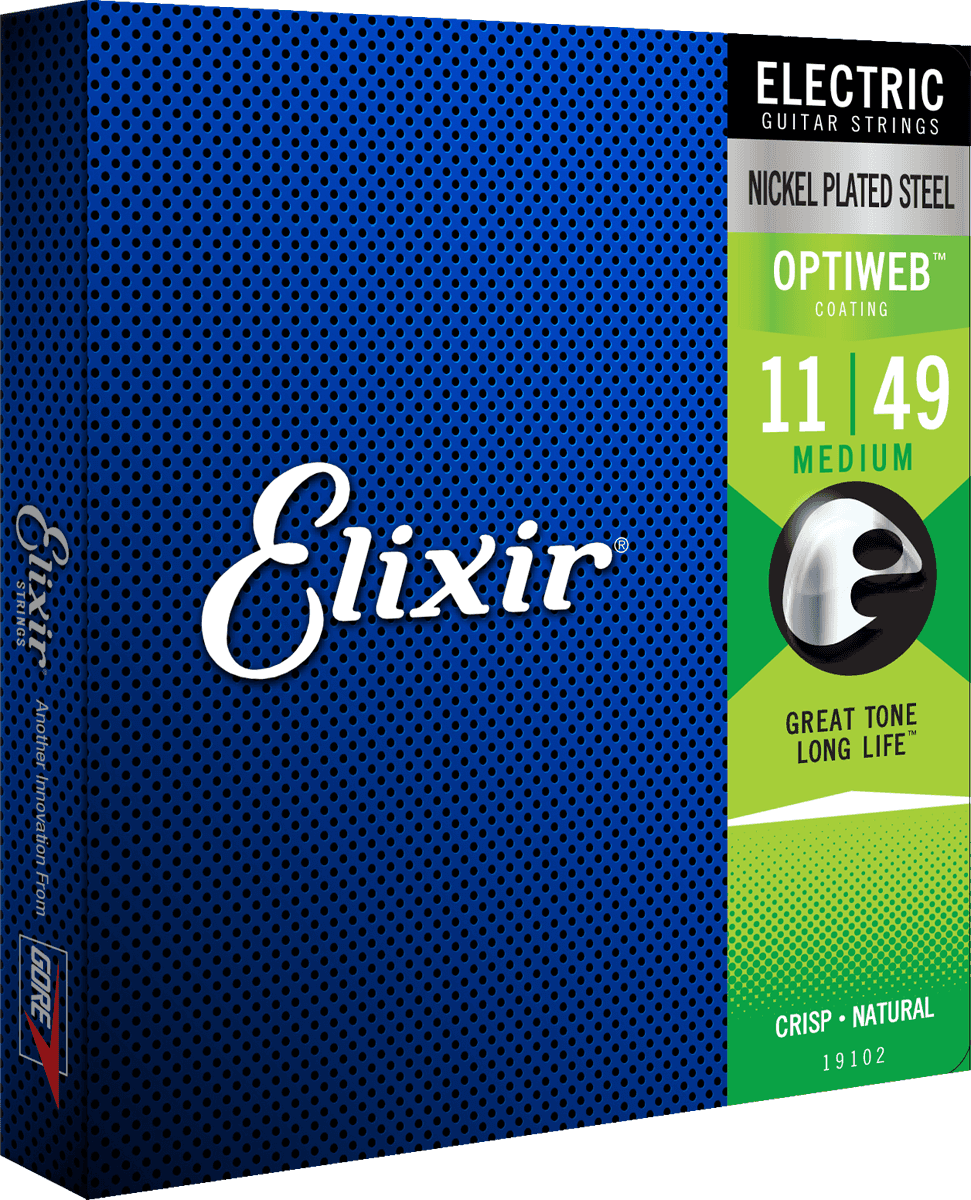 Elixir Optiweb Guitar Strings (Medium 11-49)