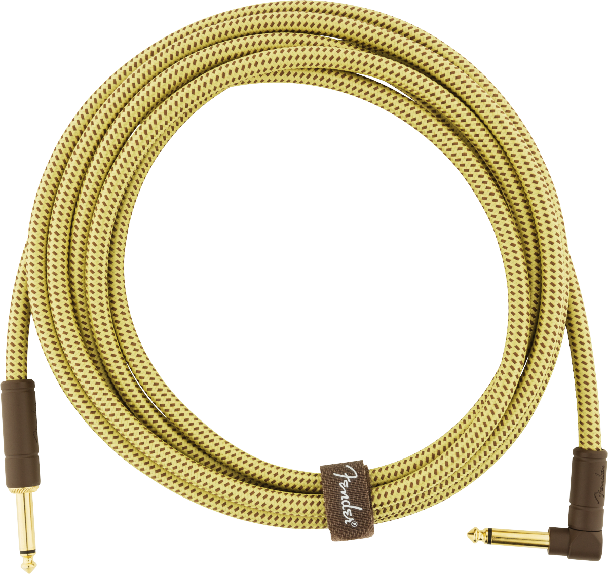 Fender Deluxe Instrument Cable, 3m, angled connector (Tweed)