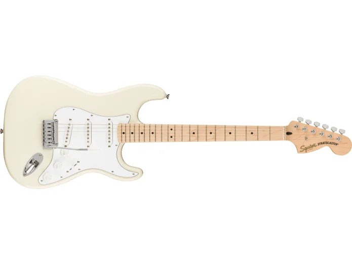 Fender Squier Affinity Stratocaster Electric Guitar Starter Kit (Olympic White)