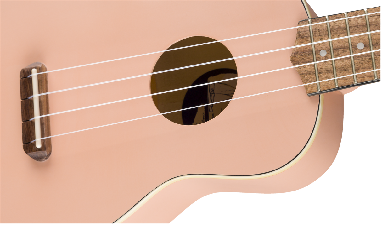 Fender Venice Soprano Ukulele (Shell Pink)