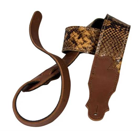Franklin Guitar Strap - FSA-SN-CG - snakeskin