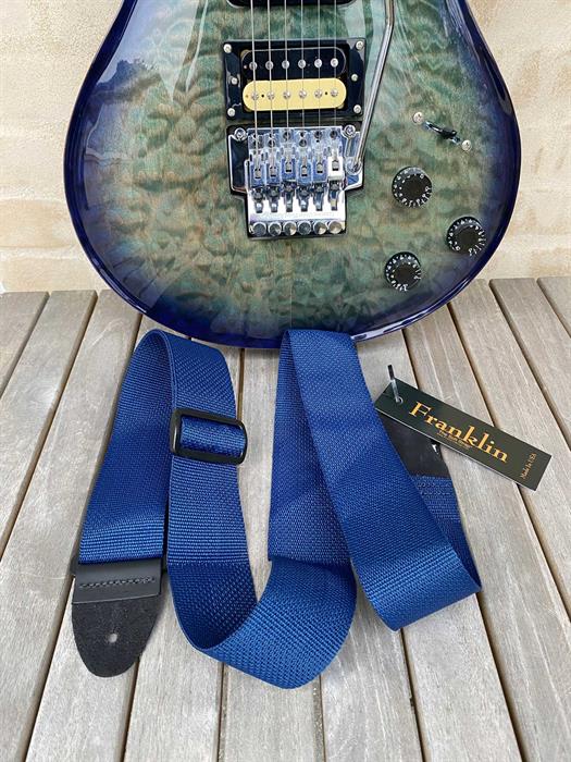 Franklin guitar strap Blue - OO-BL