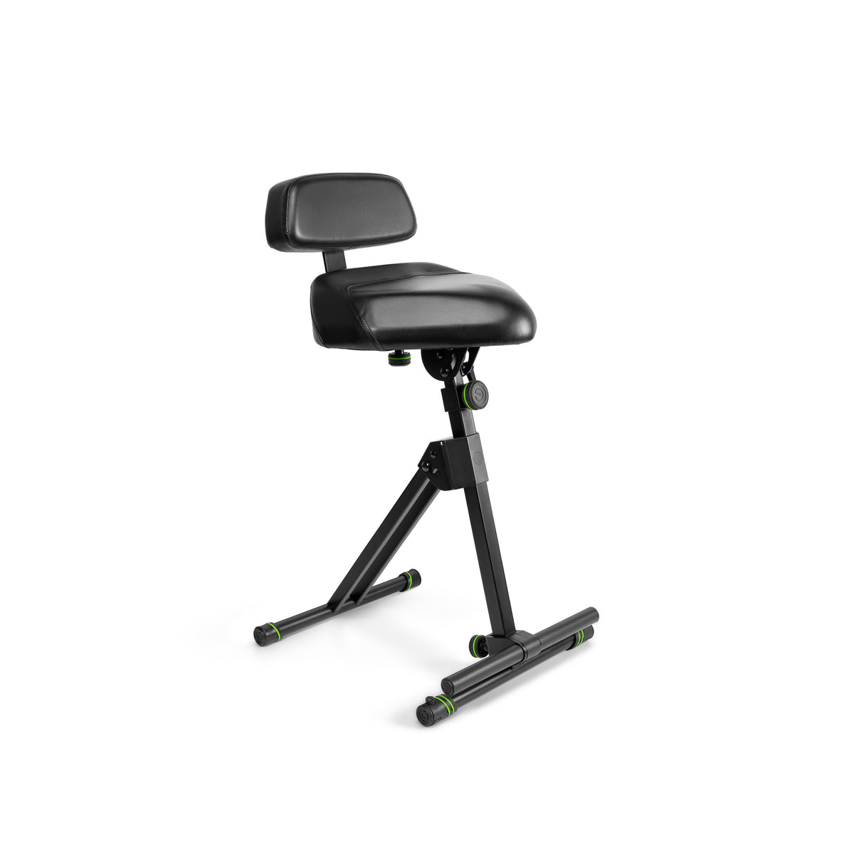 Gravity FM SEAT1 BR - Height-adjustable stool with footrest and backrest