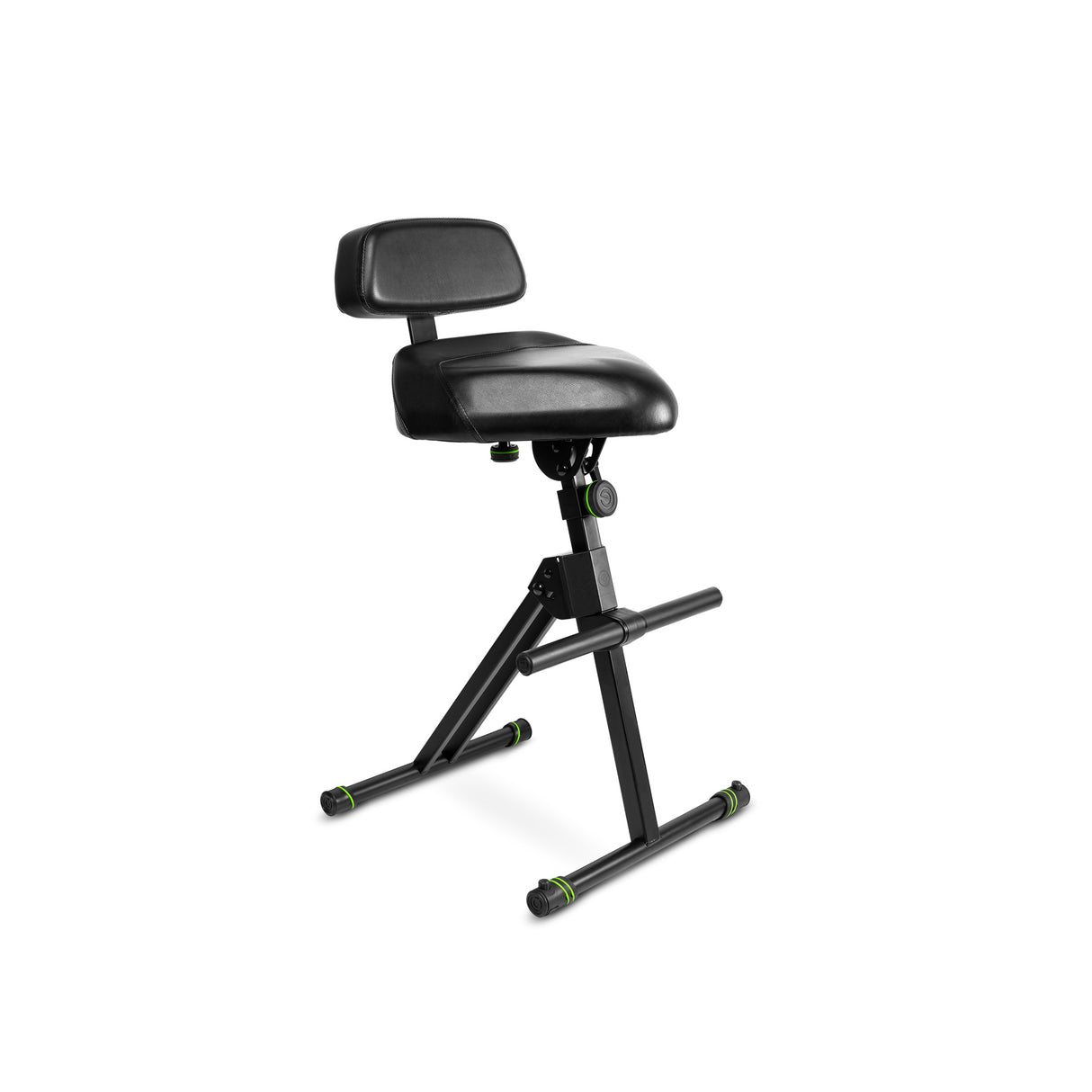 Gravity FM SEAT1 BR - Height-adjustable stool with footrest and backrest