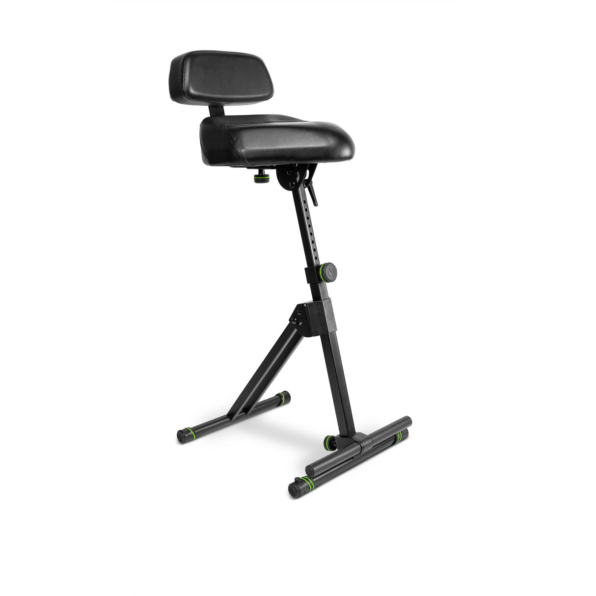 Gravity FM SEAT1 BR - Height-adjustable stool with footrest and backrest