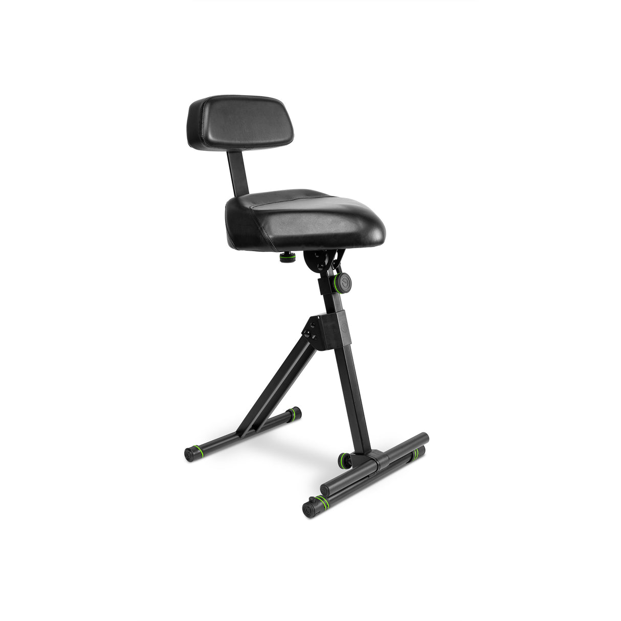 Gravity FM SEAT1 BR - Height-adjustable stool with footrest and backrest