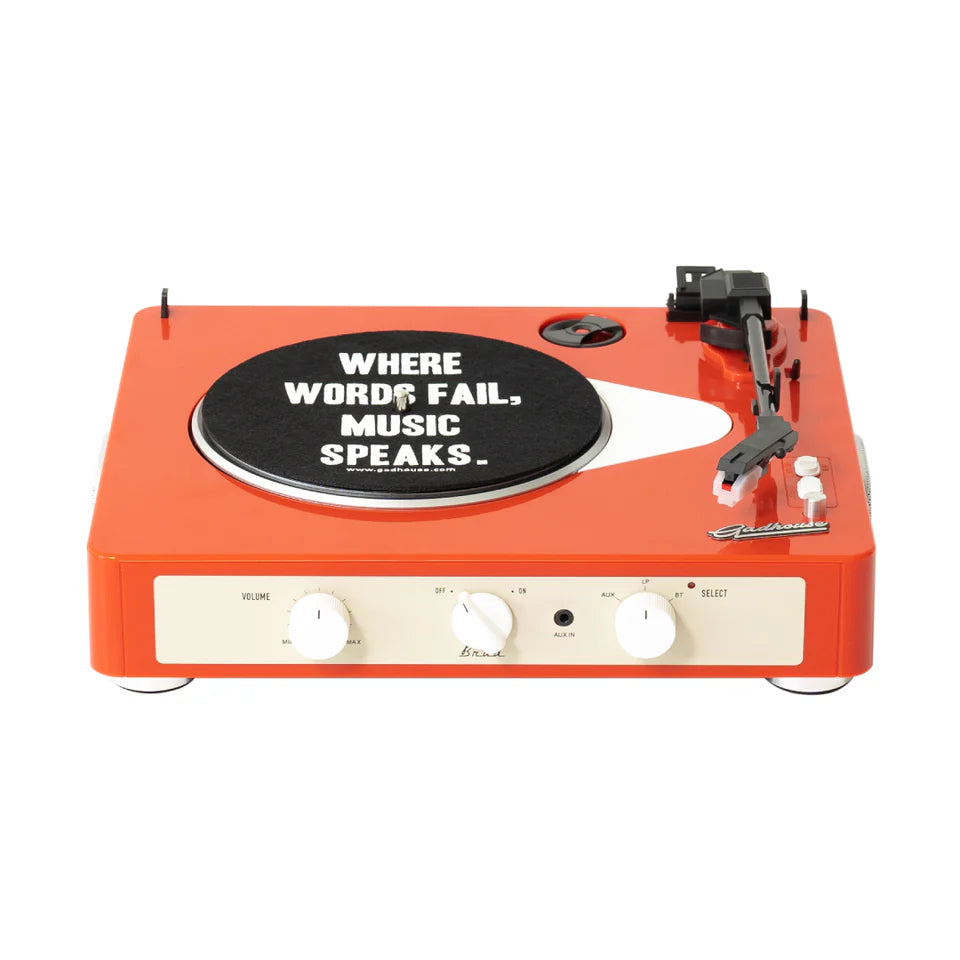 Crosley Brad Retro MK II Turntable, Tangerine
