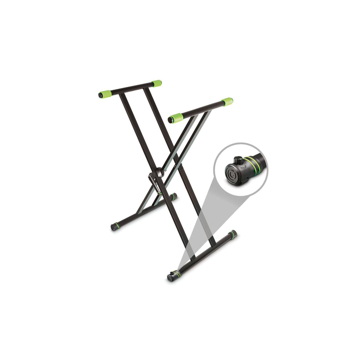 Gravity KSX 2 RD SET 2 - Double X-style keyboard stand and support table, set 2